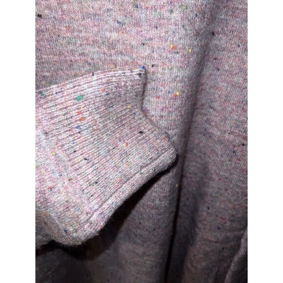 Ann Taylor LOFT Confetti Knit Sweater Womens L Mock Neck Tunic Relaxed Modest - Picture 4 of 8